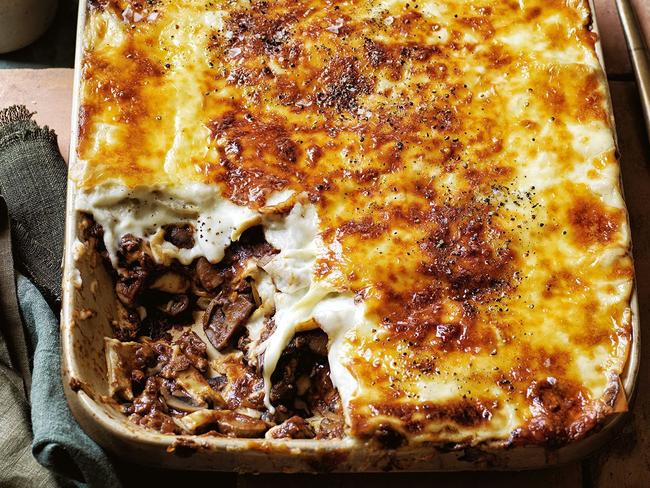 Mushroom ragu lasagne is a great vegetarian option.