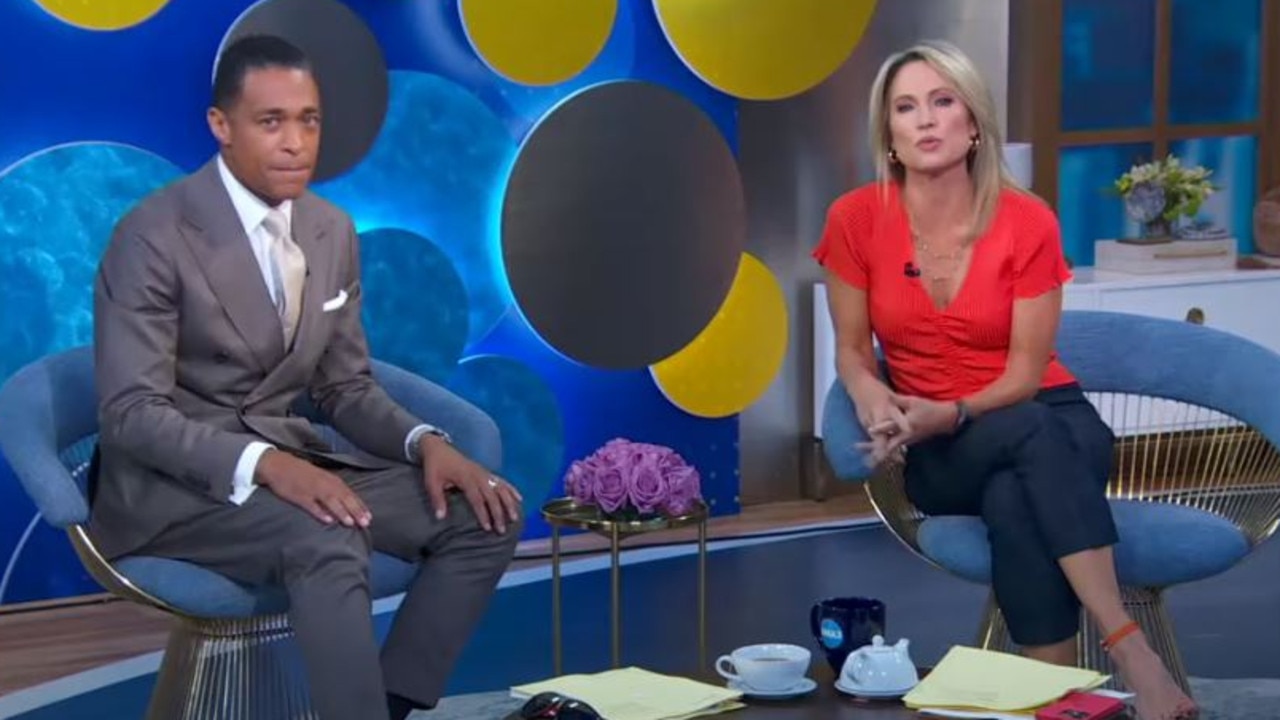 Married Good Morning America co-anchors T.J. Holmes (left) and Amy Robach.