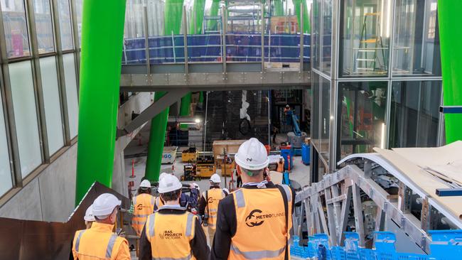 MELBOURNE, AUSTRALIA - NewsWire Photos JULY 25, 2023: ANZAC Station,  Metro Tunnel under construction / generic / stockPicture: NCA NewsWire / David Geraghty