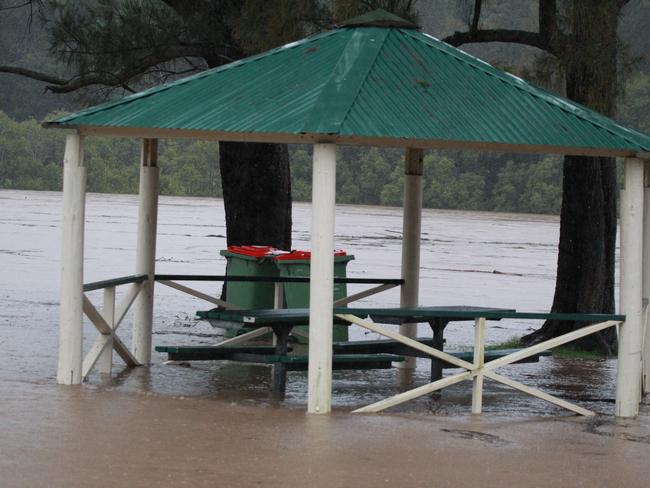 The weather also closed a number of beaches on the Southeast coast. Picture: Mike Batterham