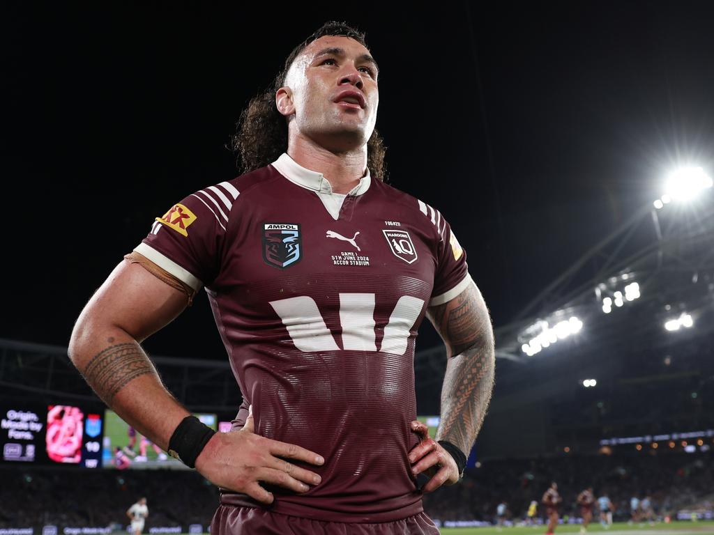 Jaydn Su'A’s Origin push has been halted for now. Picture: Matt King/Getty Images