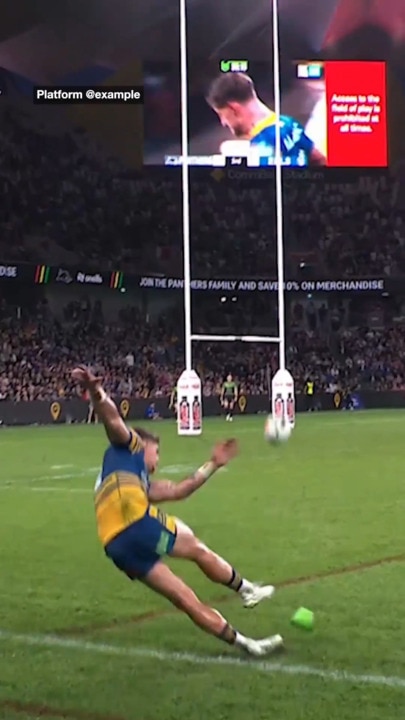 Lomax slips and still slots it from the sideline