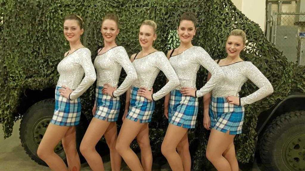 DANCING SUCCESS: Hannah Hughes (second on the left) has recently returned from Canada after dancing over there. Picture: Contributed