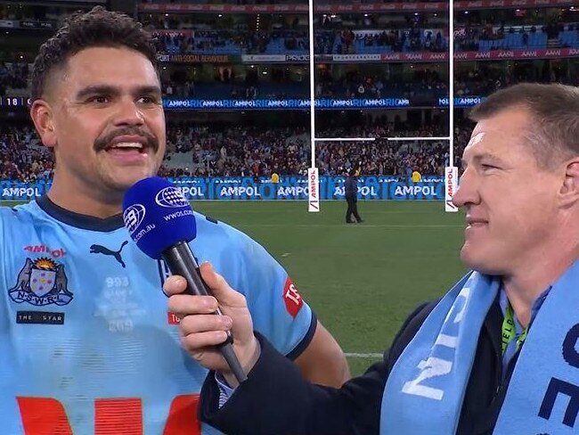 Latrell Mitchell was chuffed by the response he got from the MCG crowd.