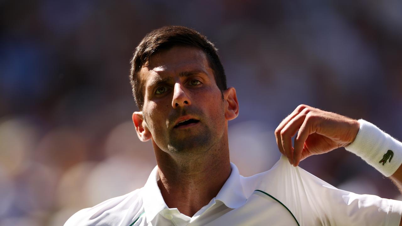 Novak Djokovic forecast a Wimbledon final against Nick Kyrgios. (Photo by Ryan Pierse/Getty Images)