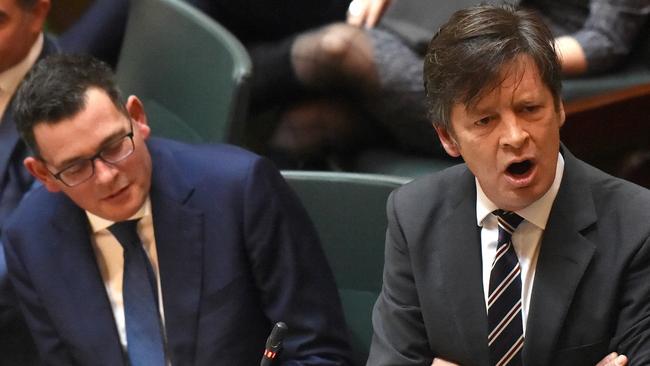 The embarrassing policy change comes amid concerns about worsening behaviour in the Legislative Assembly, with politicians calling each other grubs, scabs, liars, imbeciles and “dickhead”. Picture: Nicole Garmston