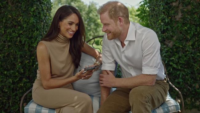 During their appearance they donned beaming smiles while they spoke lovingly about Archie and Lilibet. Credit: Responsible Technology Youth Power Fund/Vimeo