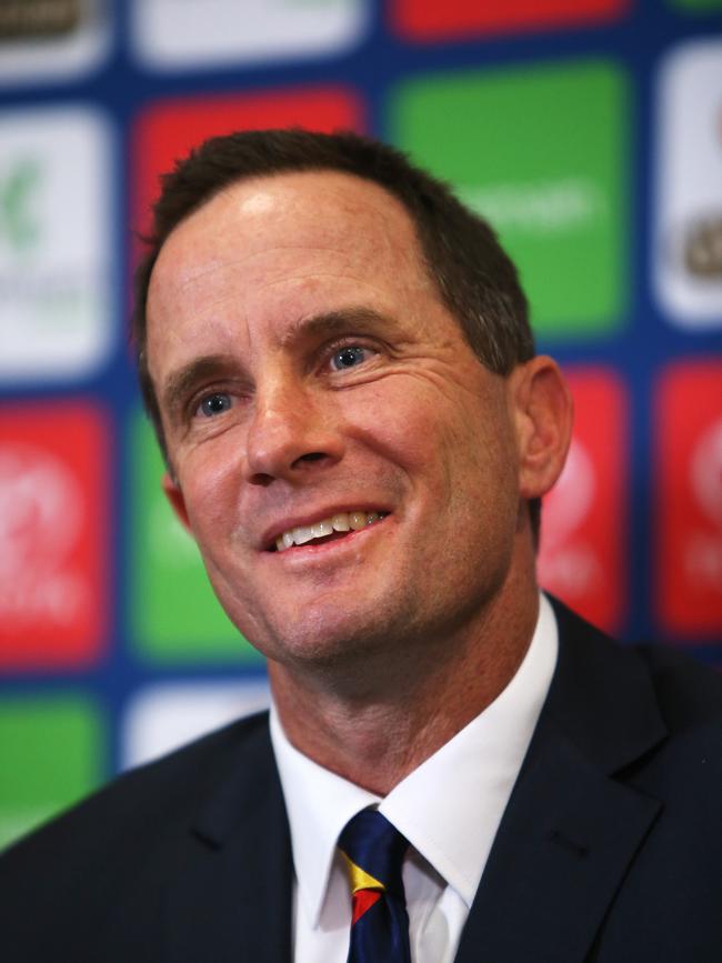 Don Pyke at West Lakes after his appointment in 2015. Picture: Simon Cross