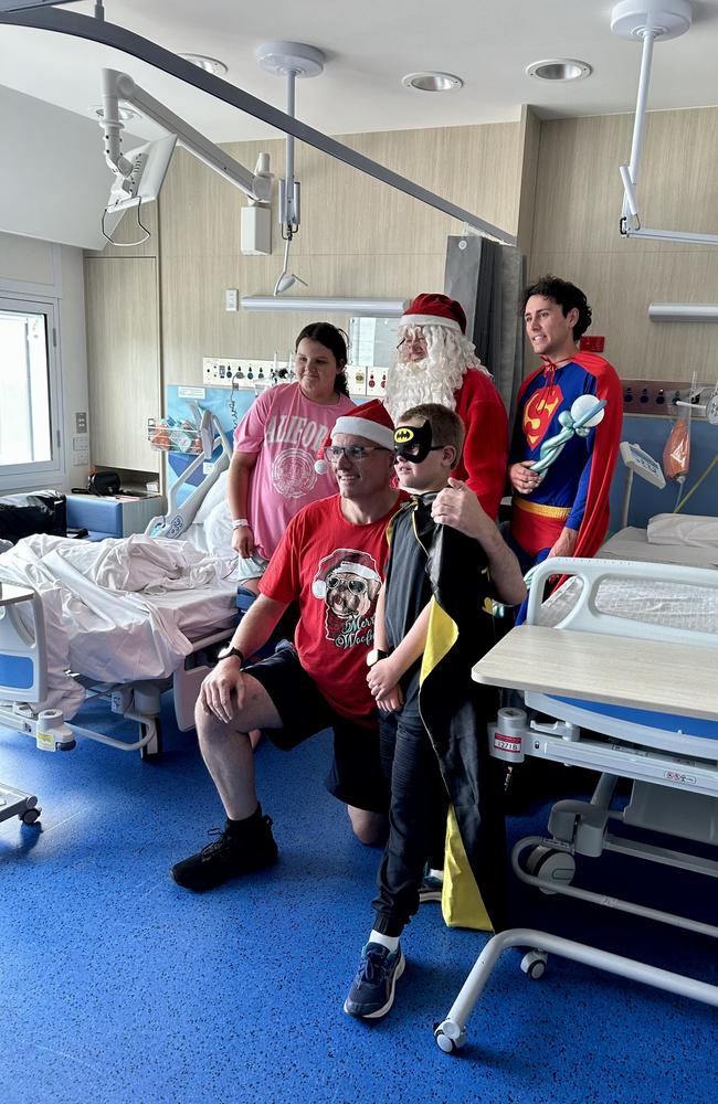 The Royal Hobart Hospital children’s ward welcomed some special guests on Christmas Day to deliver some much-needed festive cheer. Picture: Bridget Clarke