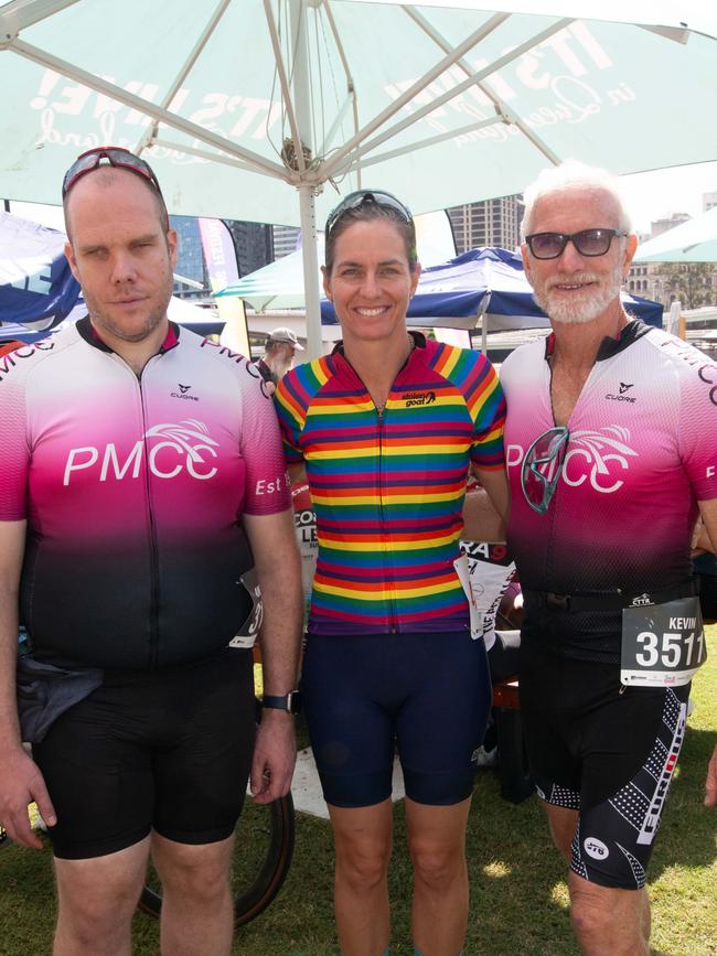 Thousands of cyclists took to the streets of the river city on Sunday for the Tour de Brisbane. \Photo: Grace Kessels. .