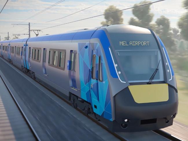 Artists impression of Melbourne Airport rail link