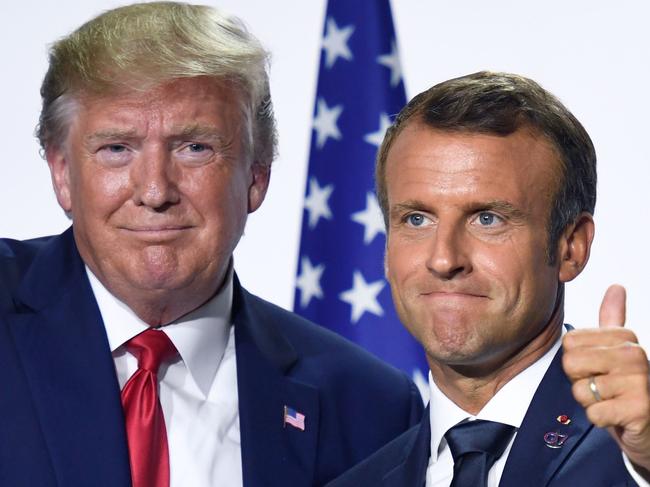 The FBI seized information about ‘the president of France’, Emmanuel Macron, from Mar-a-Lago. Picture: AFP