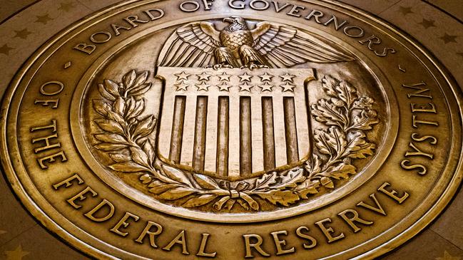 The seal of the Board of Governors of the US Federal Reserve System. Picture: AP