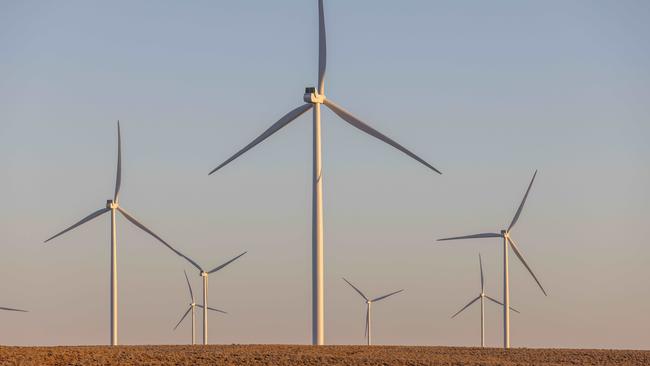 The NexifRatch Lincoln Gap wind farm, near Port Augusta. Picture: Ben Clark