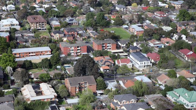 MELBOURNE, AUSTRALIA - NewsWire Photos, SEPTEMBER 21, 2023. Victorian Premier, Daniel Andrews, holds a press conference in Box Hill where he talked on fast tracking homes and housing developments.Generic view of houses in Box Hill.  Picture: NCA NewsWire / David Crosling