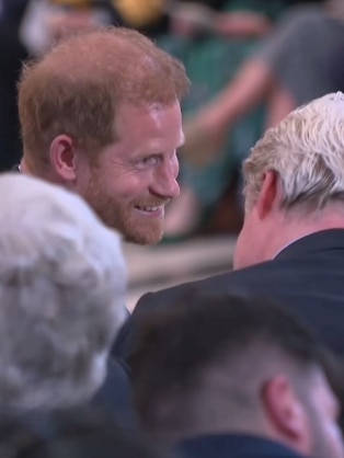 Prince Harry and Earl Spencer during The Invictus Games Foundation 10th Anniversary Service. Picture: Instagram