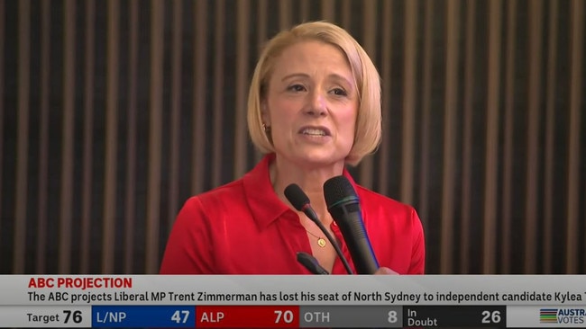 Kristina Keneally on election night in 2022. Picture: ABC News