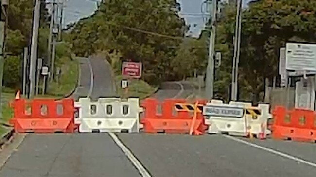 Drivers are ignoring the barriers. Picture: Gold Coast Bulletin