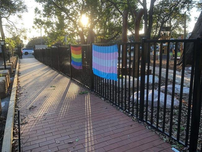 The flags at Abbotsford Public School.