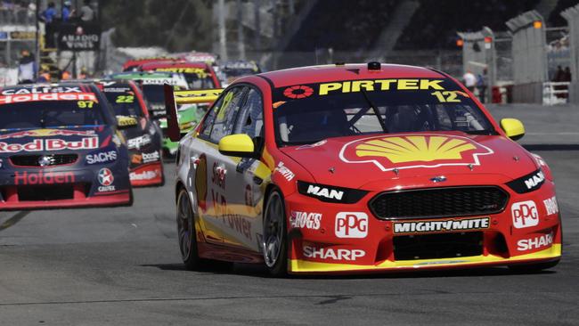 Fabian Coulthard. Clipsal 500 Adelaide. Race 1. Pic: Mark Horsburgh