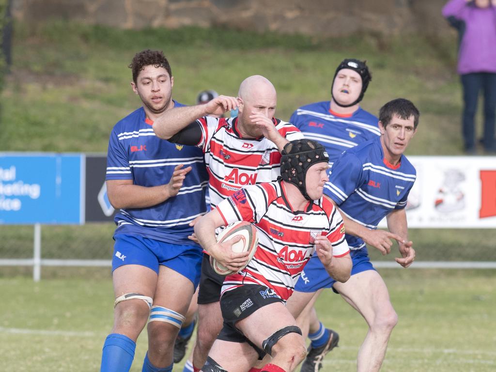 Matt Bougoure in action for Rangers.