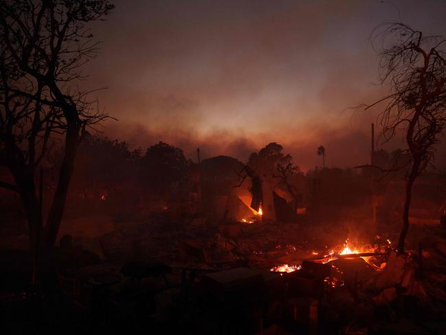 Devastation left behind by the Palisades Fire. Picture: Getty Images