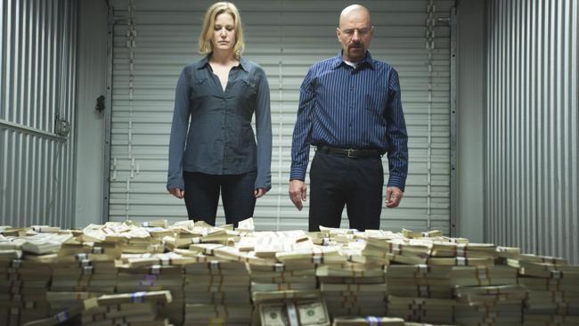 Skyler White (Anna Gunn) and Walter White (Bryan Cranston) in a scene from Breaking Bad. Picture: Supplied 