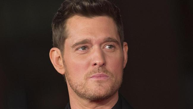 Canadian singer Michael Buble says his son Noah has cancer. Picture: AP