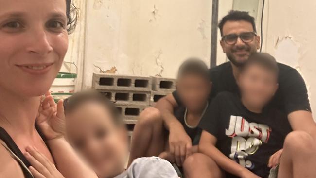 Australian Emily Gian was cramped in an underground bunker no bigger than a crawl space with her husband and three children.