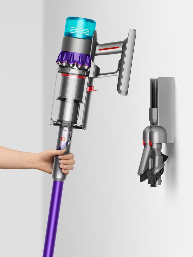 The Gen5detect has got rid of the classis trigger button you have to hold, replacing it with a single press button. Picture: Dyson