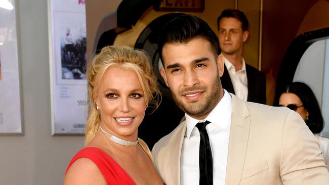 Britney Spears and Sam Asghari (Photo by Kevin Winter/Getty Images)