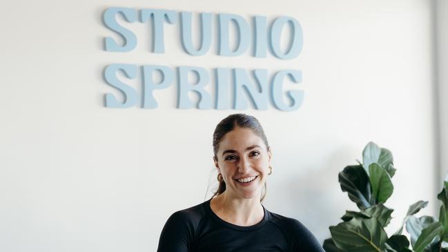 South Australia's best pilates instructor Lauren Sebastiani from Studio Spring Stepney. Picture: Chloe Morris