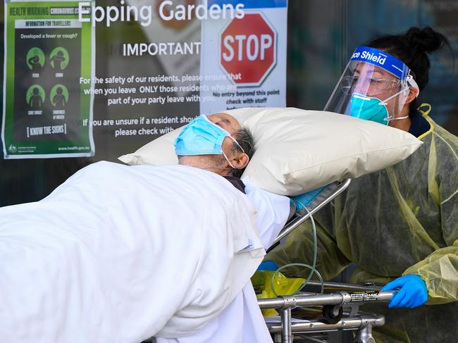 Victorian aged care facilities have been hit hard by COVID-19. Picture: AFP