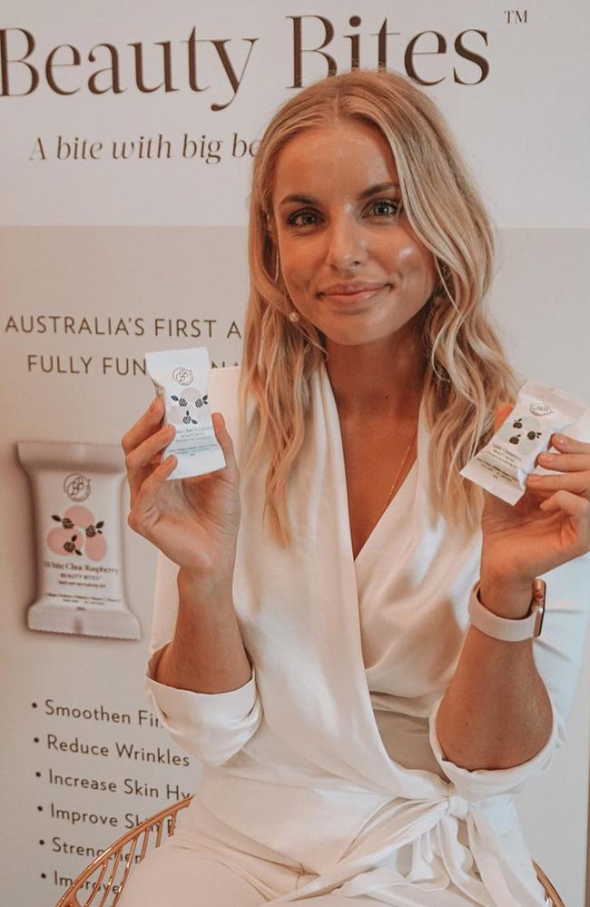 Keira Rumble has landed a Coles deal to stock her ‘Beauty Bites’ across the country. Picture: Supplied