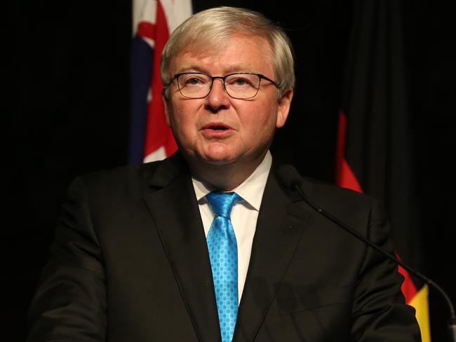 Former PM Kevin Rudd attending a breakfast to mark the 10th Anniversary of the National Apology to AustraliaÕs Indigenous Peoples at Parliament House in Canberra. Picture Kym Smith