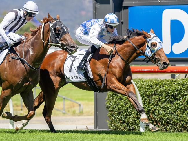 Jacob Opperman guides Thailess to victory at Morphettville Parks. Picture: Makoto Kaneko