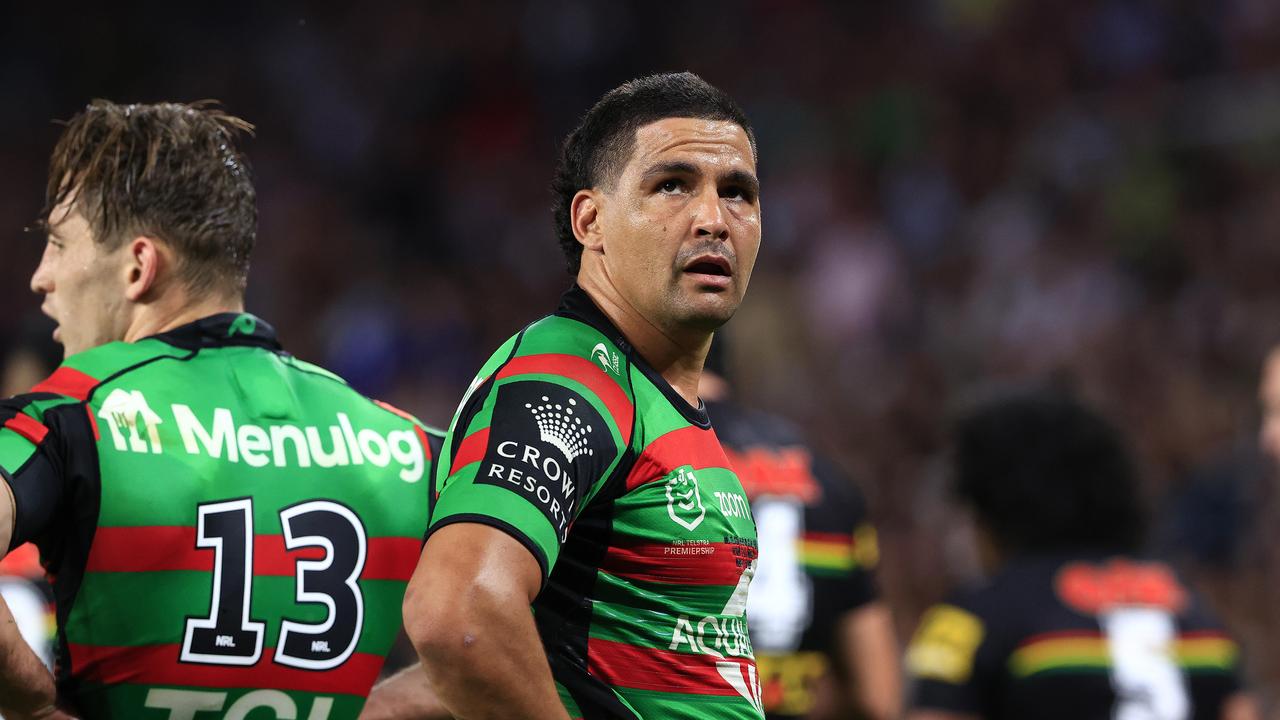 Cody Walker in action during the 2021 NRL Grand Final between the Penrith Panthers and Souths Sydney Rabbitohs at Suncorp Stadium in Brisbane. Pics Adam Head