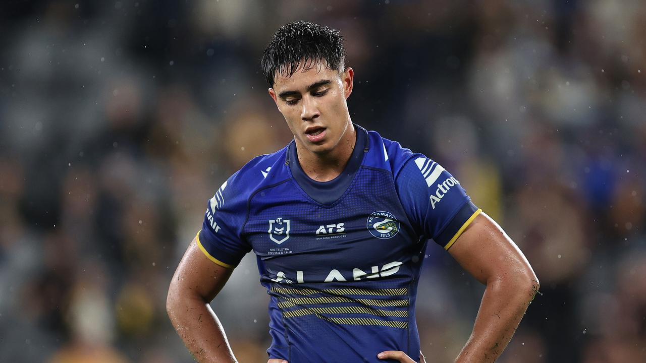 Blaize Talagi was excellent — for the most part — at fullback for the Eels. Photo by Brendon Thorne/Getty Images