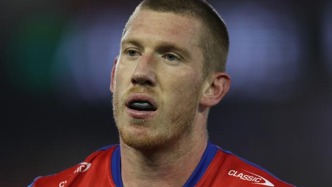 NEWCASTLE, AUSTRALIA - JULY 14: Jack Hetherington of the Knights leaves the field during the round 20 NRL match between Newcastle Knights and Wests Tigers at McDonald Jones Stadium on July 14, 2023 in Newcastle, Australia. (Photo by Scott Gardiner/Getty Images)