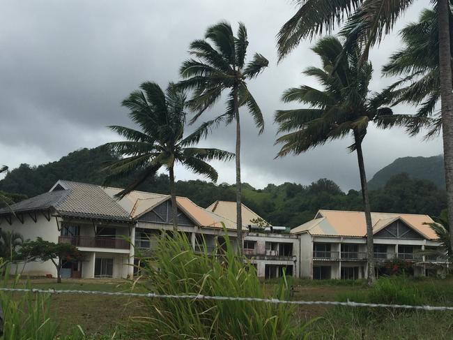 The resort looked as if it was just about finished when workers downed tools and walked away.