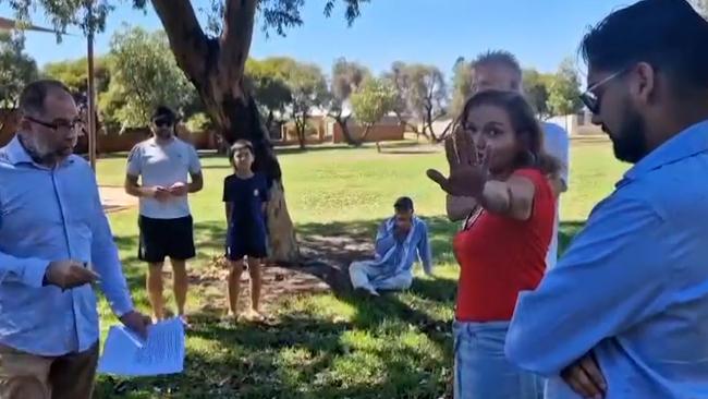 Videos show a confrontation between pro-Palestine activists and federal Early Childhood Education minister Anne Aly in a Perth park. PictureL YouTube