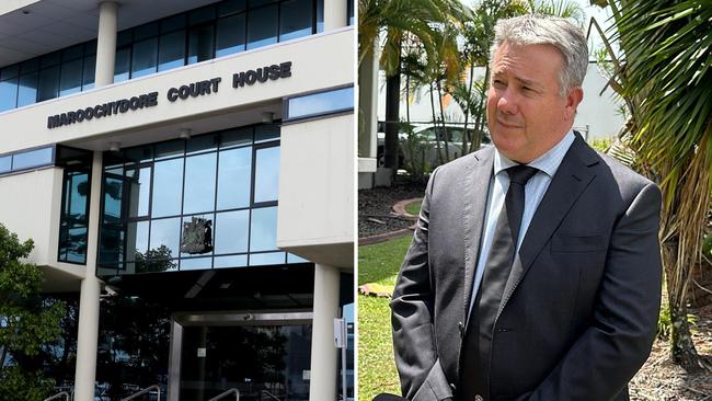 A 20-year-old man has been charged with sexually assaulting women as they exercised in different Sunshine Coast suburbs. Acting Detective Senior Sergeant Chris Duhig (right) addressed the media about the arrest on Thursday. Picture: David Clark/Sam Turner