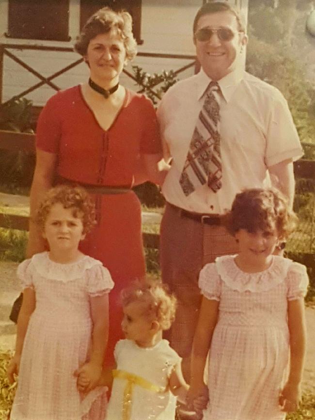 Gladys Berejiklian, with her mum, dad and sisters. (from left, top) Arsha, mum and Krikor, dad, (from left, botom) Rita, Mary and Gladys.