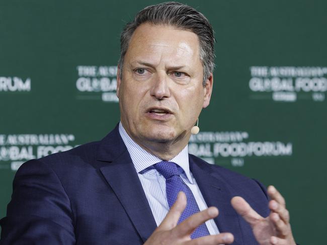 17th July 2024Costa Group Chief Executive Officer Marc Werner speaking at the Global Food Forum in Brisbane.Photo: Glenn Hunt / The Australian