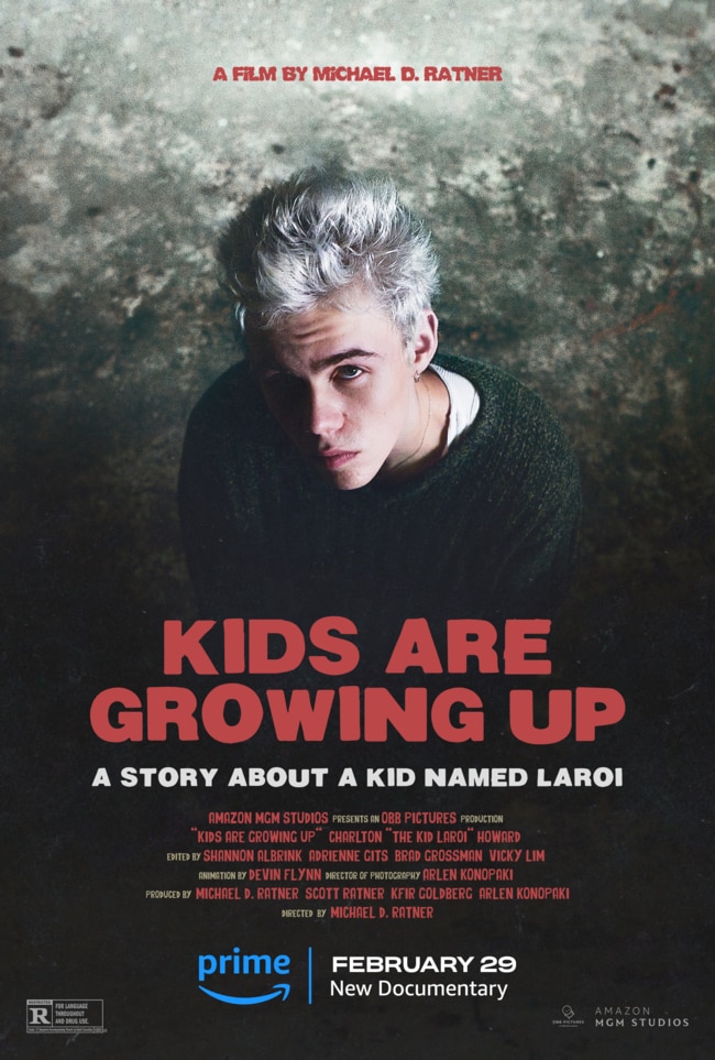 Kids Are Growing Up: A Story About A Kid Named Laroi premieres on Prime Video on February 29.