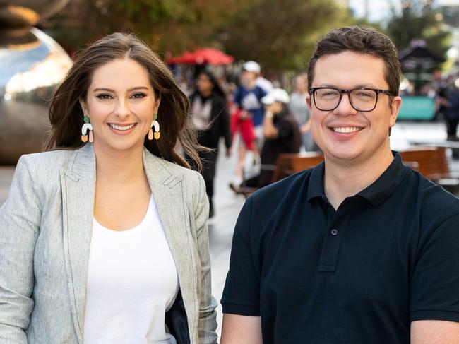 ABC Radio 2023 Adelaide Breakfast presenters, Stacey Lee and Nikolai Beilharz. Picture: Supplied by ABC