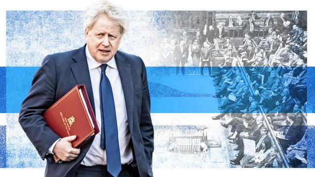 Boris Johnson is laying out a long-term strategy for a return to frontline politics. Picture montage: The Times