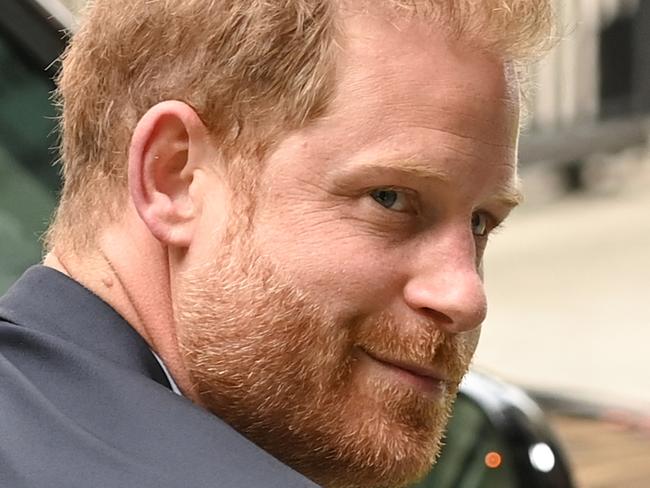 LONDON, ENGLAND - JUNE 07: Prince Harry, Duke of Sussex, arrives to give evidence on day two of the Mirror Group Phone hacking trial at the Rolls Building, the High Court on June 07, 2023 in London, England. Prince Harry is one of several claimants in a lawsuit against Mirror Group Newspapers related to allegations of unlawful information gathering in previous decades. (Photo by Kate Green/Getty Images)