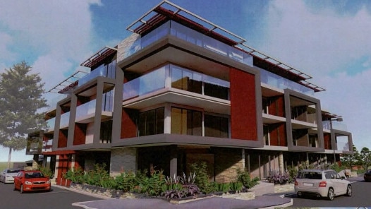 Artist impression of the four-storey building to be built at corner of Jetty Street and Military Road, Grange.