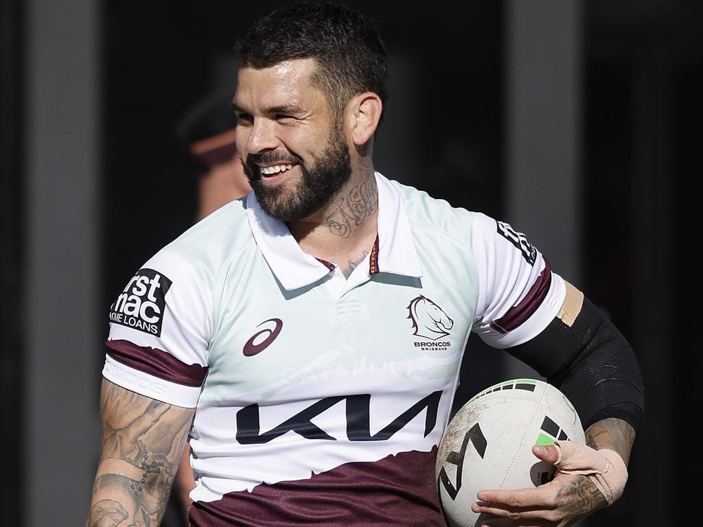 Adam Reynolds pictured during the Broncos training at Red Hill, Brisbane 19th 2024. (Image/Josh Woning)